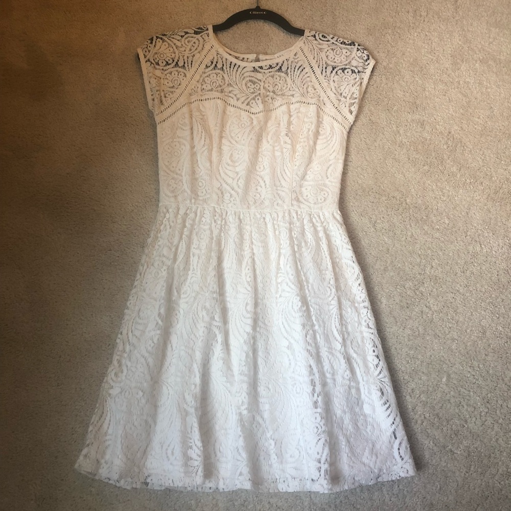 Where eyelet lace dress